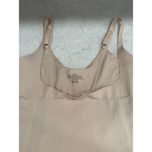 Nude Seamless Shapewear Bodysuit Mid Thigh Firm Control Shaper XXL Tan